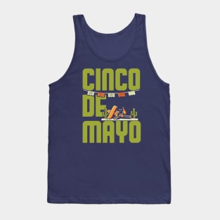 Cinco De Mayo Party Text Design Tank Top